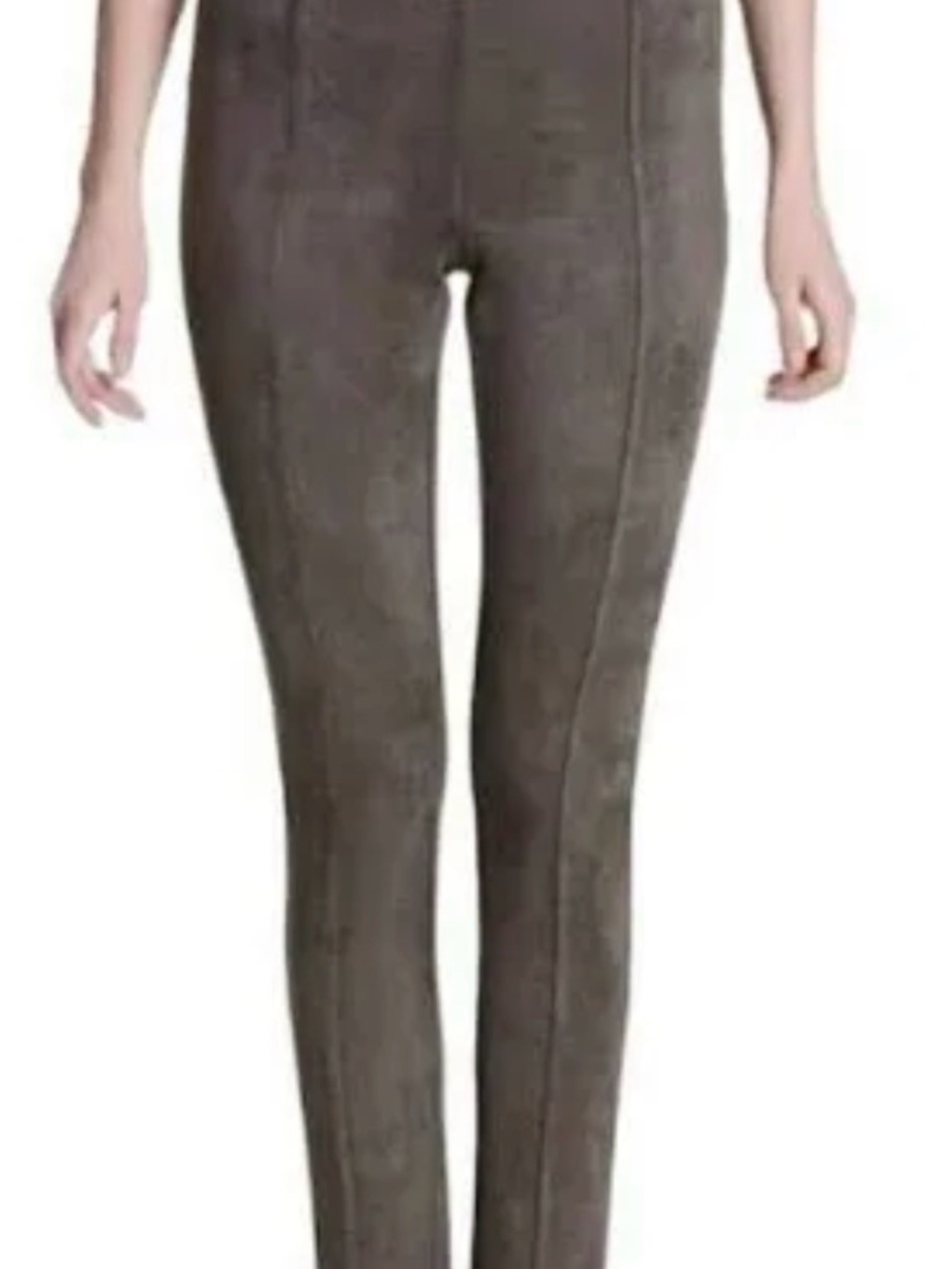Andrew Marc women’s faux suede skinny pants.